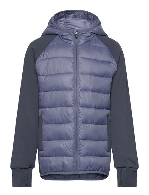 Color Kids Hybrid Fleece Jacket W. Hood Color Kids Navy