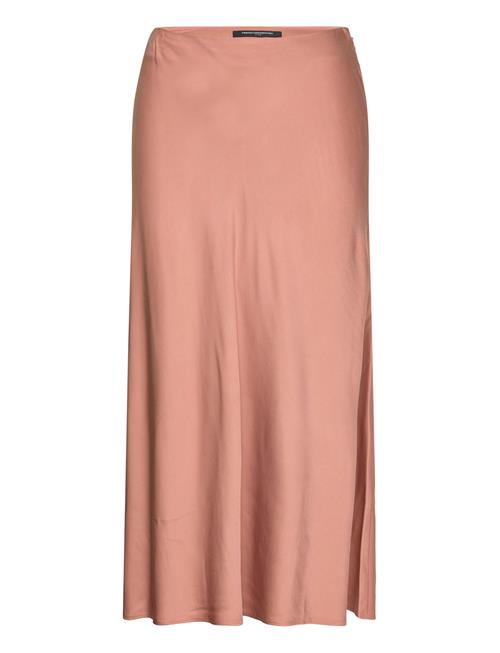 Ennis Satin Midaxi Slip Skirt French Connection Beige