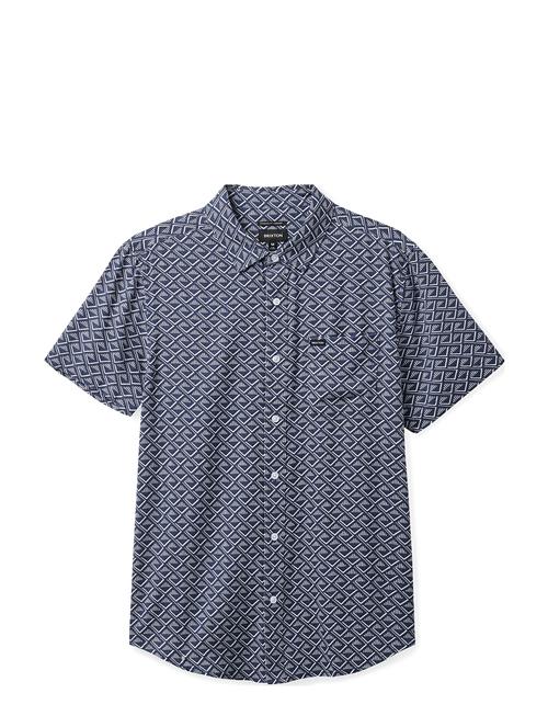 Brixton Charter Print S/S Wvn Brixton Blue