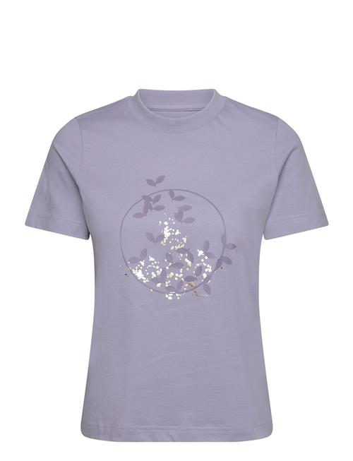 Agen Regular Tee With Print Tamaris Apparel Purple