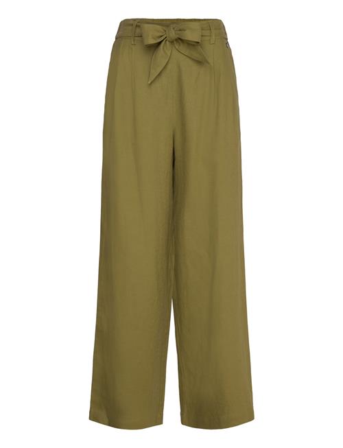 Cognin Wide Linen Pants Tamaris Apparel Green