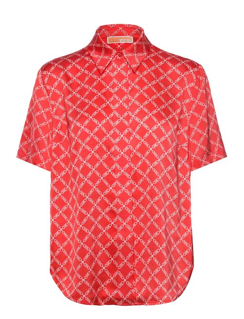 Empire Logo Camp Shrt Michael Kors Coral