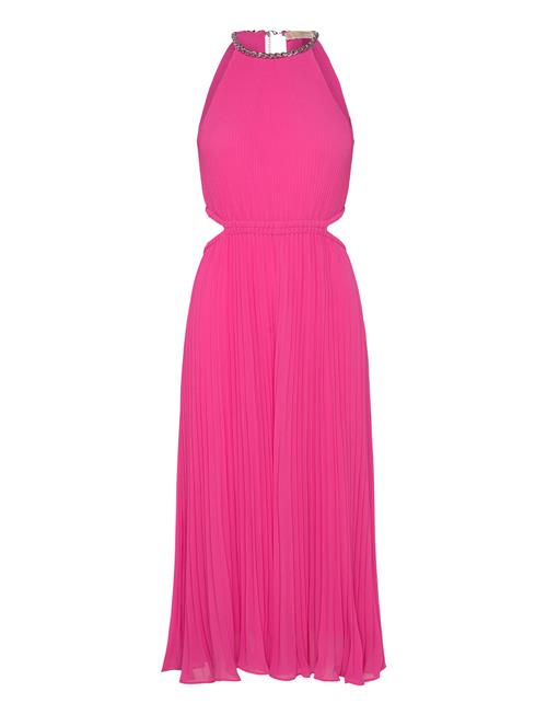 Michael Kors Pleated Cutout Drs Michael Kors Pink