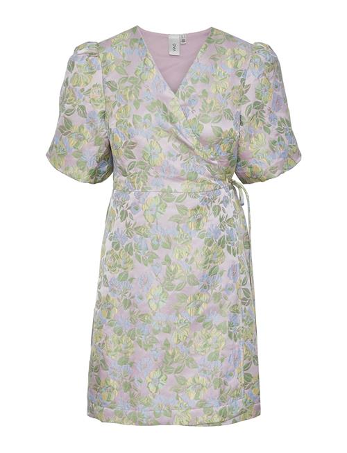 YAS Yaspanja Ss Wrap Dress - Show YAS Green