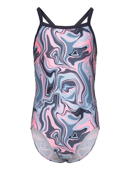 Color Kids Swimsuit Sporty, Aop Color Kids Patterned