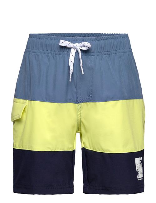 Color Kids Swim Long Shorts, Colorblock Color Kids Patterned