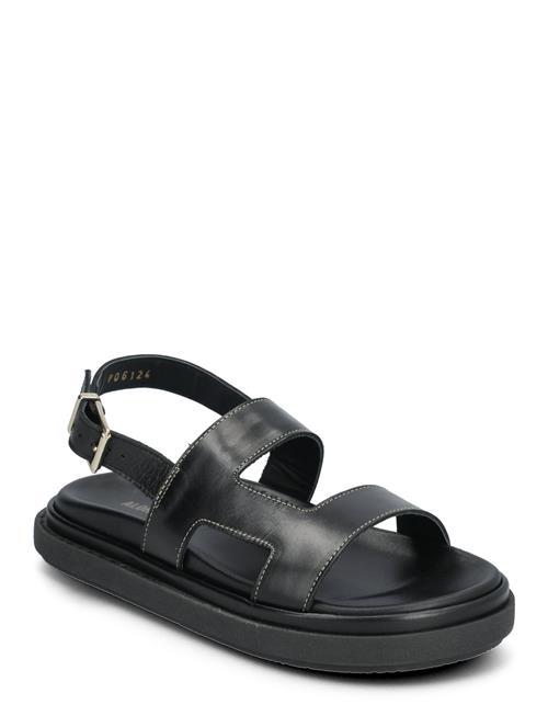 ALOHAS Lorelei Black Leather Sandals ALOHAS Black