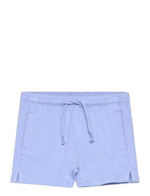 Mango Cotton Shorts With Elastic Waist Mango Blue