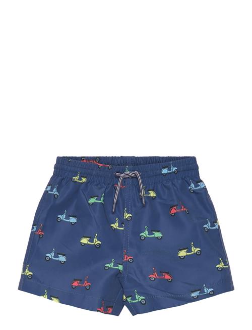 Mango Scooter Print Swimming Trunk Mango Navy