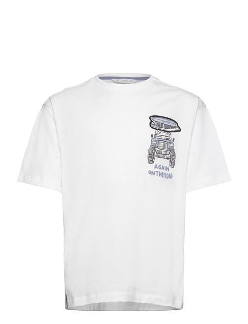 Mango Printed Message T-Shirt Mango White