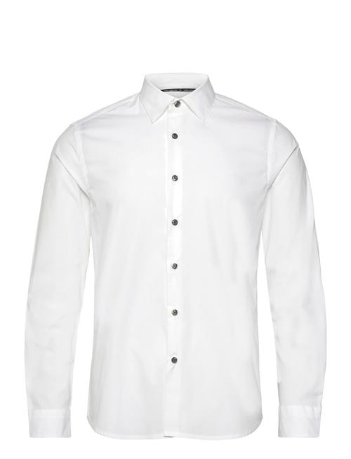 French Connection Ls Stretch Poplin Shirt French Connection White