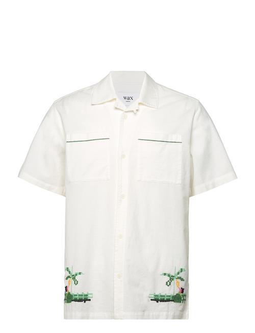 Wax London Newton Shirt Paradise Stitch Ecru Wax London White