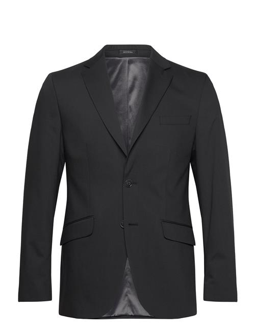 Se Lindbergh Black Technical Stretch Blazer - Combi Su Lindbergh Black Black ved Booztlet