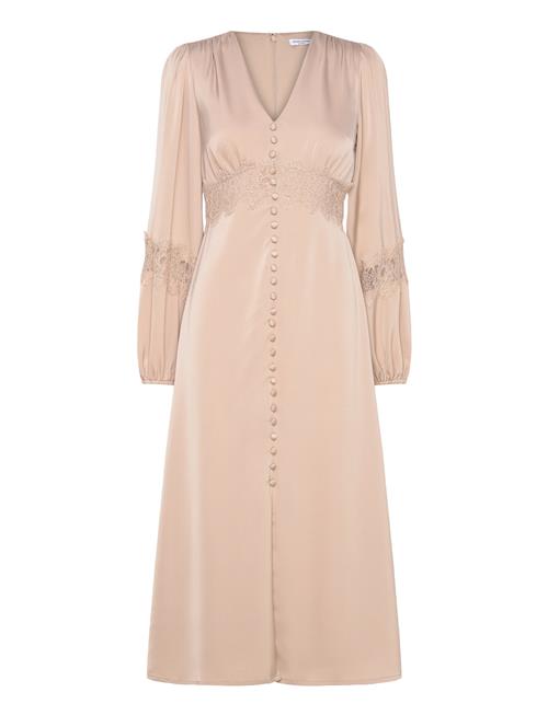 Alicia Midi Dress Bubbleroom Beige