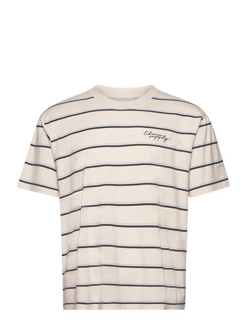 Se Edwin Windup T-Shirt - Beige / Blue / Black Edwin Beige ved Booztlet