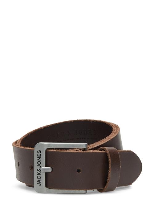 Se Jack & Jones Jacrock Leather Belt Noos Jack & J S Brown ved Booztlet