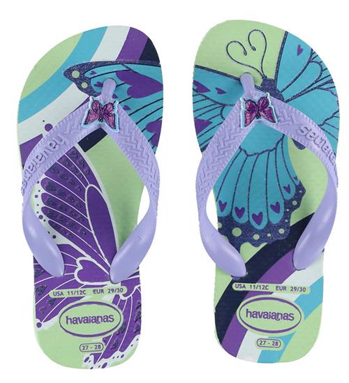 Se Havaianas Havaianas Klipklapper - Kids Fantasy - Citronella/LilacBree ved KidsWorld