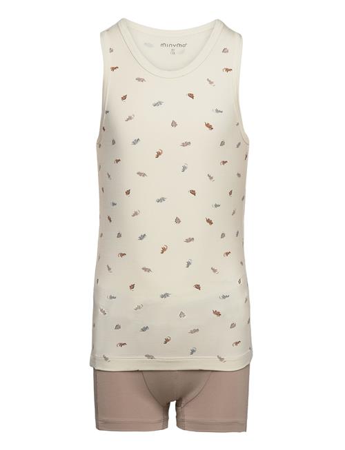 Minymo Underwear Set Boys Minymo Beige