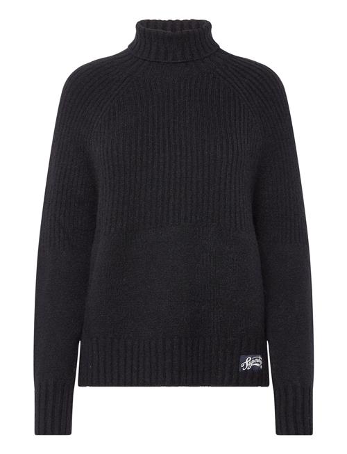 Se Superdry Essential Rib Knit Jumper Superdry Navy ved Booztlet