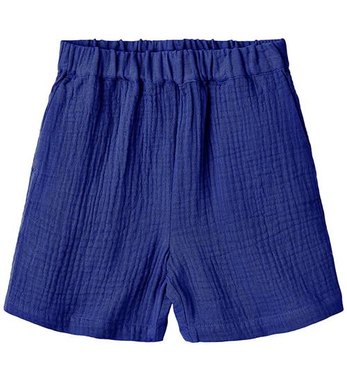 Se Fliink Fliink Shorts - Musselin - Hello - Mazerine Blue ved KidsWorld