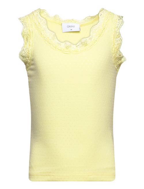 Se Grunt Sun Strap Tee Grunt Yellow ved Booztlet