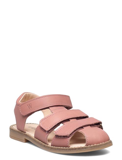 Se Wheat Addison Leather Sandal Wheat Pink ved Booztlet