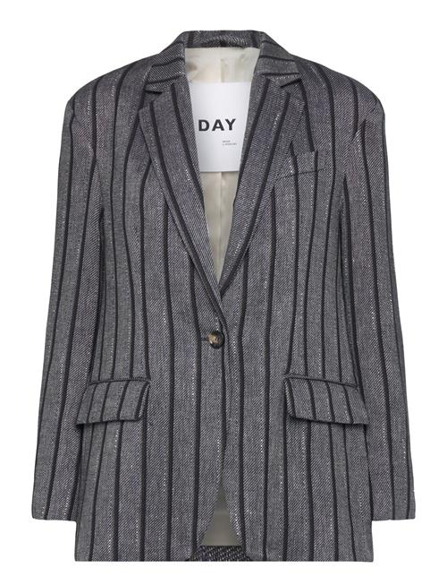 Se Day Birger et Mikkelsen Allen - Cotton Blend Stripe Day Birger Et Mikkelsen Grey ved Booztlet