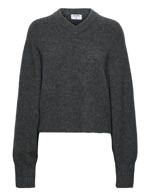 Se Filippa K Structure Yak Sweater Filippa K Grey ved Booztlet