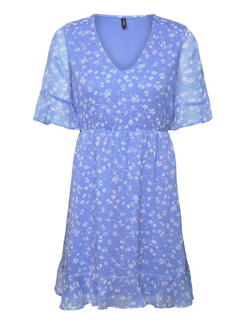 Vero Moda Vmsmilla 2/4 Short Dress Wvn Ga Vero Moda Blue