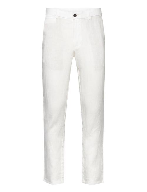 Slim-Fit 100 Linen Trousers Mango White