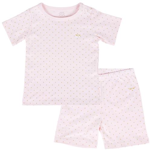 Se Livly Saturday Polkaprikmønstret T-shirt Og Shorts Sæt Lyserød | Lyserød | 74/80 cm ved Babyshop