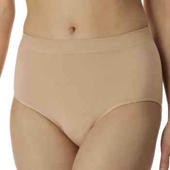 Schiesser Trusser Retro Slip Beige polyamid Small Dame