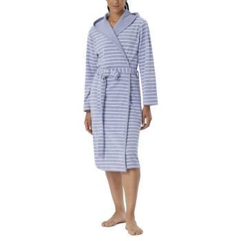 Se Schiesser Women Terry Bathrobe Grå Small Dame ved Timarco