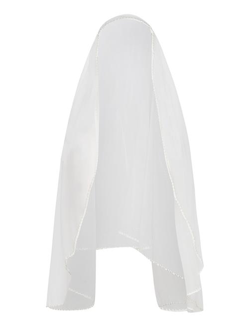 Malina Pearl Trimmed Fingertip Wedding Veil Malina White