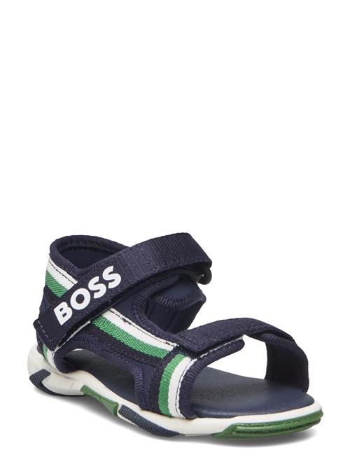 Se BOSS Sandals BOSS Navy ved Booztlet