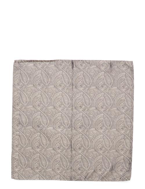 Paisley Silk Pocket Square Portia 1924 Beige