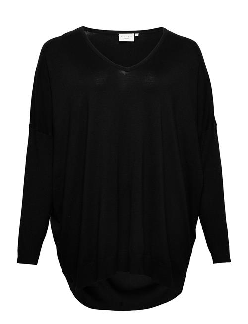 Se Kaffe Curve Kcmachi Knit Pullover Kaffe Curve Black ved Booztlet