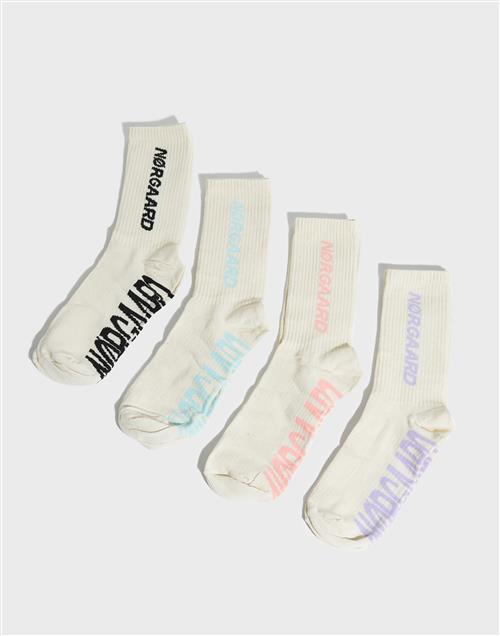 Mads Nørgaard Sock Box Logo Step Sokker Mønstret