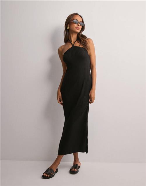 Pieces - Sort - Pcalicia Sl Long Halter Neck Dress