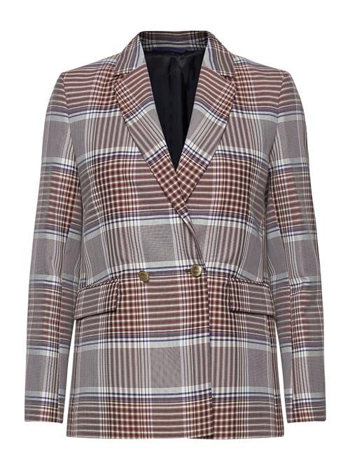 D1. Longline Checked Blazer GANT Beige