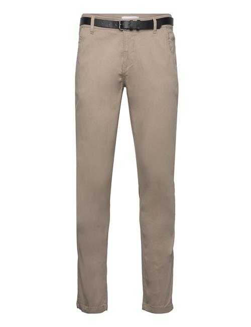 Classic Stretch Chino W. Belt Lindbergh Beige