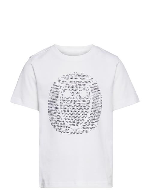 Se Knowledge Cotton Apparel Regular Fit Owl Chest Print - Gots/ Knowledge Cotton Apparel White ved Booztlet