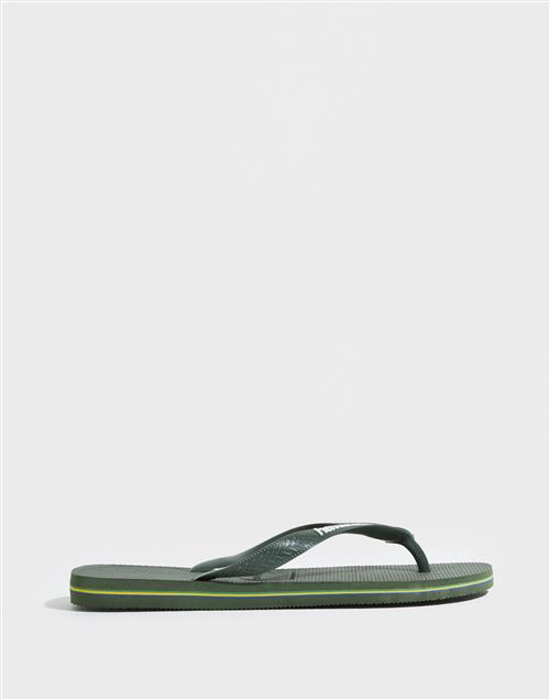 Havaianas Hav. Brasil Logo Flip-Flops Green