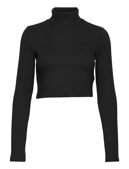 adidas Originals Cropped Rib Longsleeve Adidas Originals Black