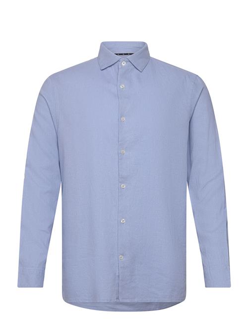 French Connection Long Sleeve Linen Shirt French Connection Blue