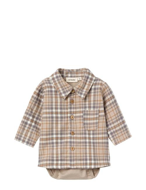 Lil'Atelier Nbmdamien Ls Boxy Body Shirt Lil Lil'Atelier Beige