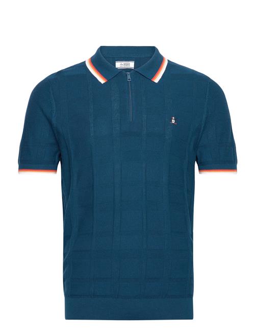 Original Penguin Swtr Polo 1/4 Zip Jq Original Penguin Blue