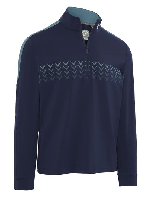 Se Callaway 1/4 Zip Blocked Chev Pullover Callaway Navy ved Booztlet