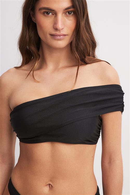 NA-KD Bikinitop med en skulder - Black