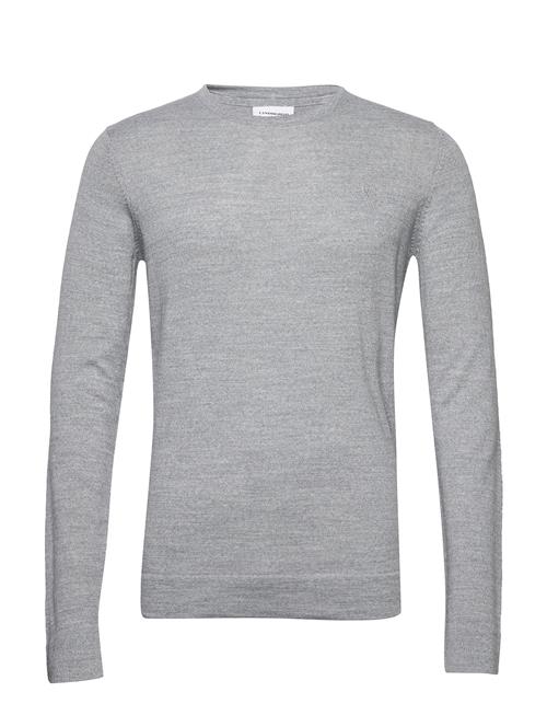 Lindbergh Merino Knit O-Neck Lindbergh Grey